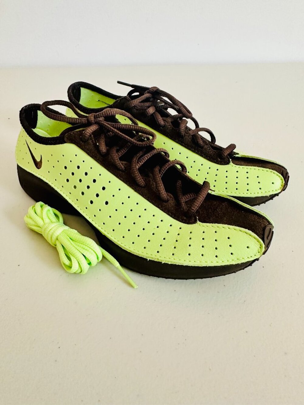 NEW NIKE AIR SUPERFLY LAB GREEN AND BROWN Y2K VIBE SNEAKERS HJ8082-302 SIZE 6